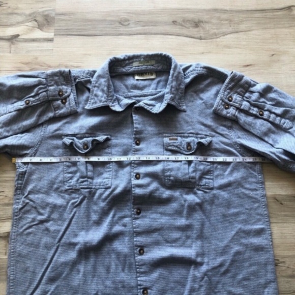 Orvis Houndstooth Men's Blue Button-Up Shirt - Picture 4 of 6